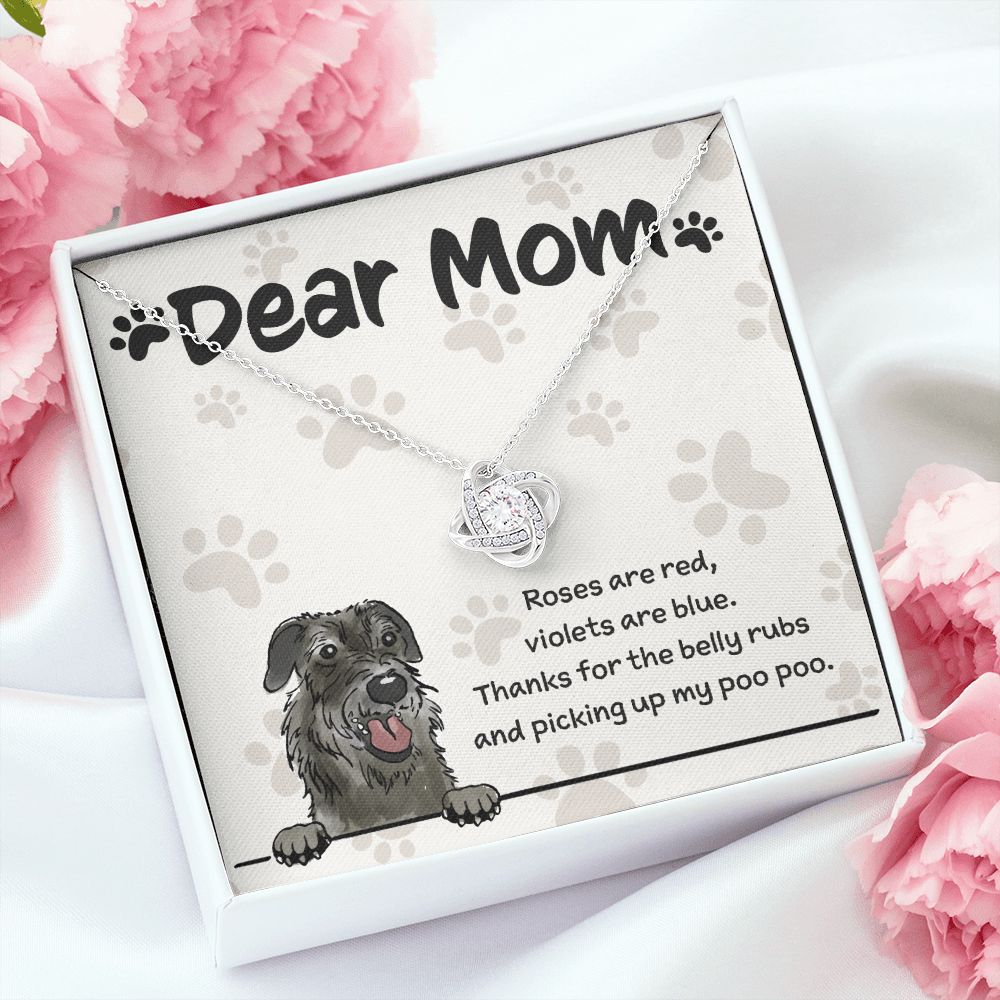 Irish Wolfhound Mom "Belly Rubs Poo Poo"