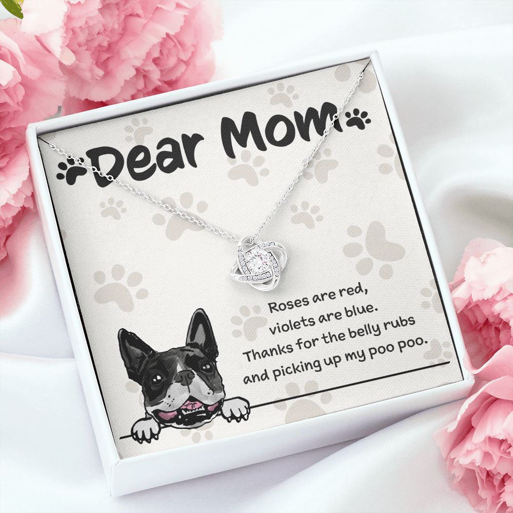 Boston Terrier Mom "Belly Rubs Poo Poo"