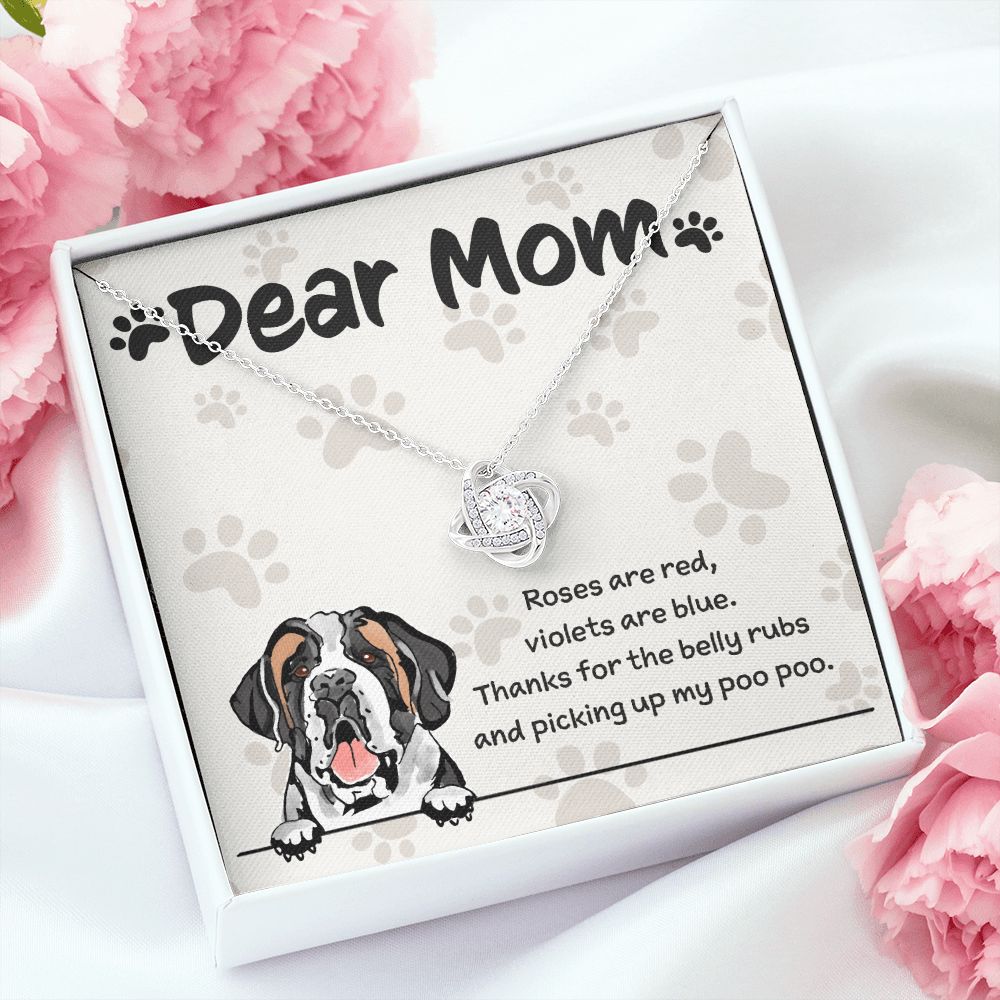 Saint Bernard Mom "Belly Rubs Poo Poo"