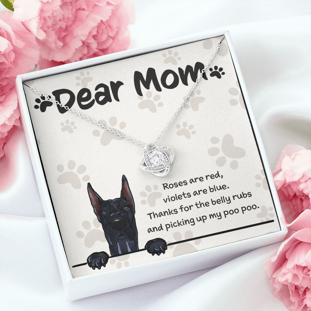 Great Dane Mom "Belly Rubs Poo Poo"