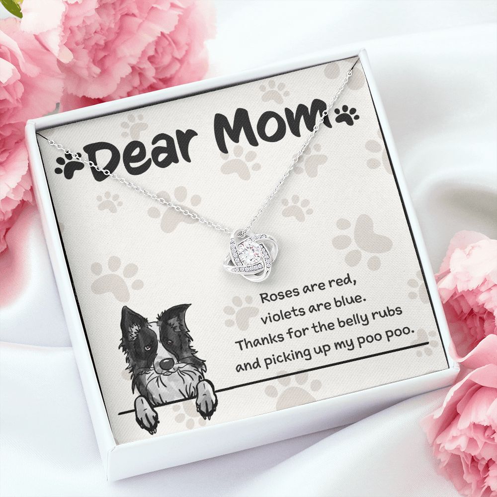 Border Collie Mom "Belly Rubs Poo Poo"