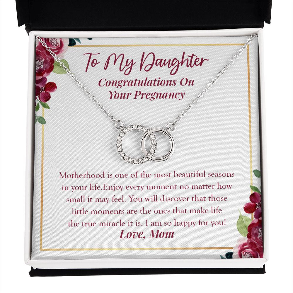 The Most Beautiful Season double circle necklace front