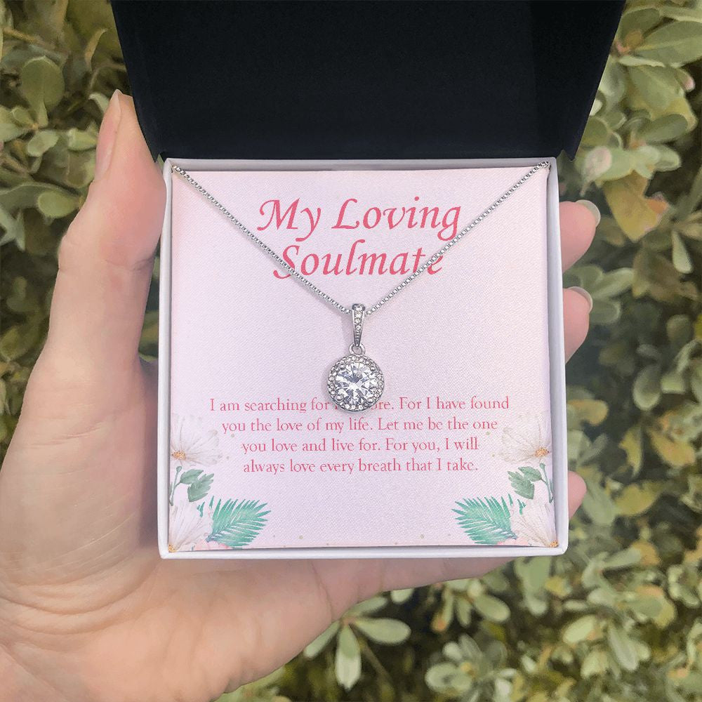 Searching For No More eternal hope necklace in hand