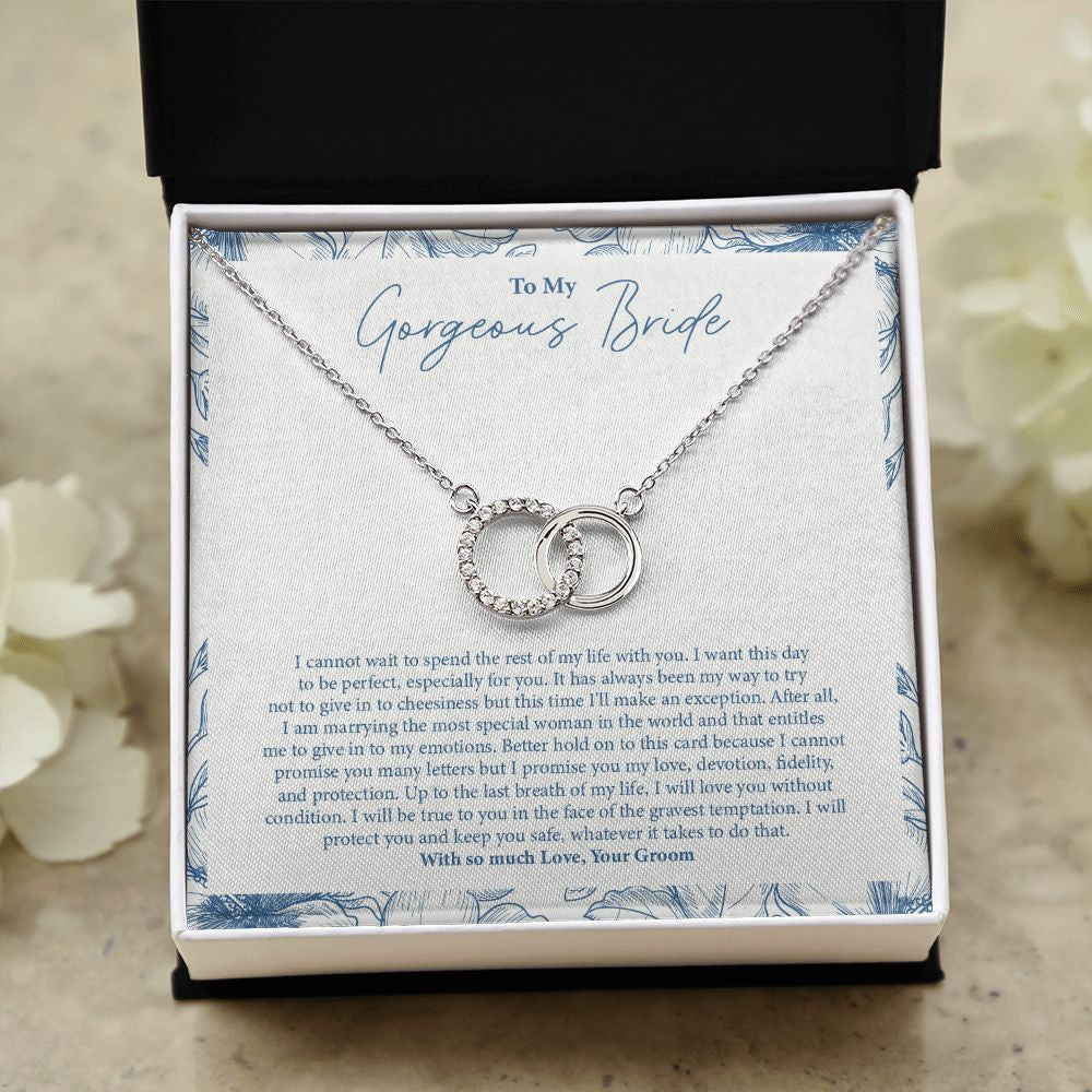 Face Of The Gravest Temptation double circle necklace close up