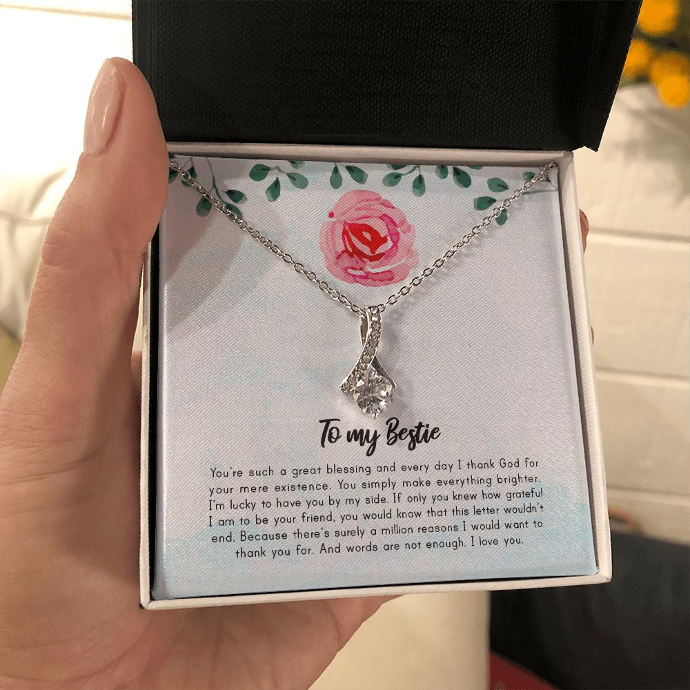 Million Reasons alluring beauty necklace in hand