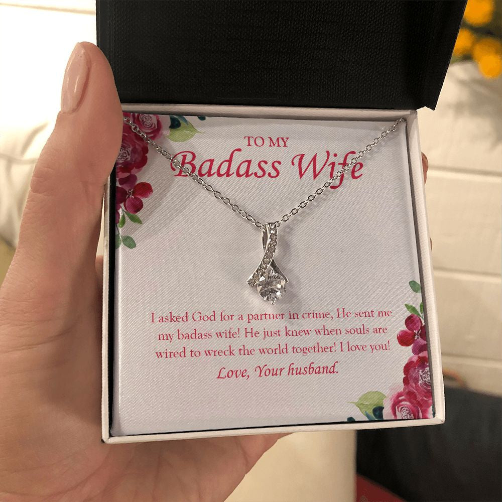 Love You A Lot alluring beauty necklace in hand