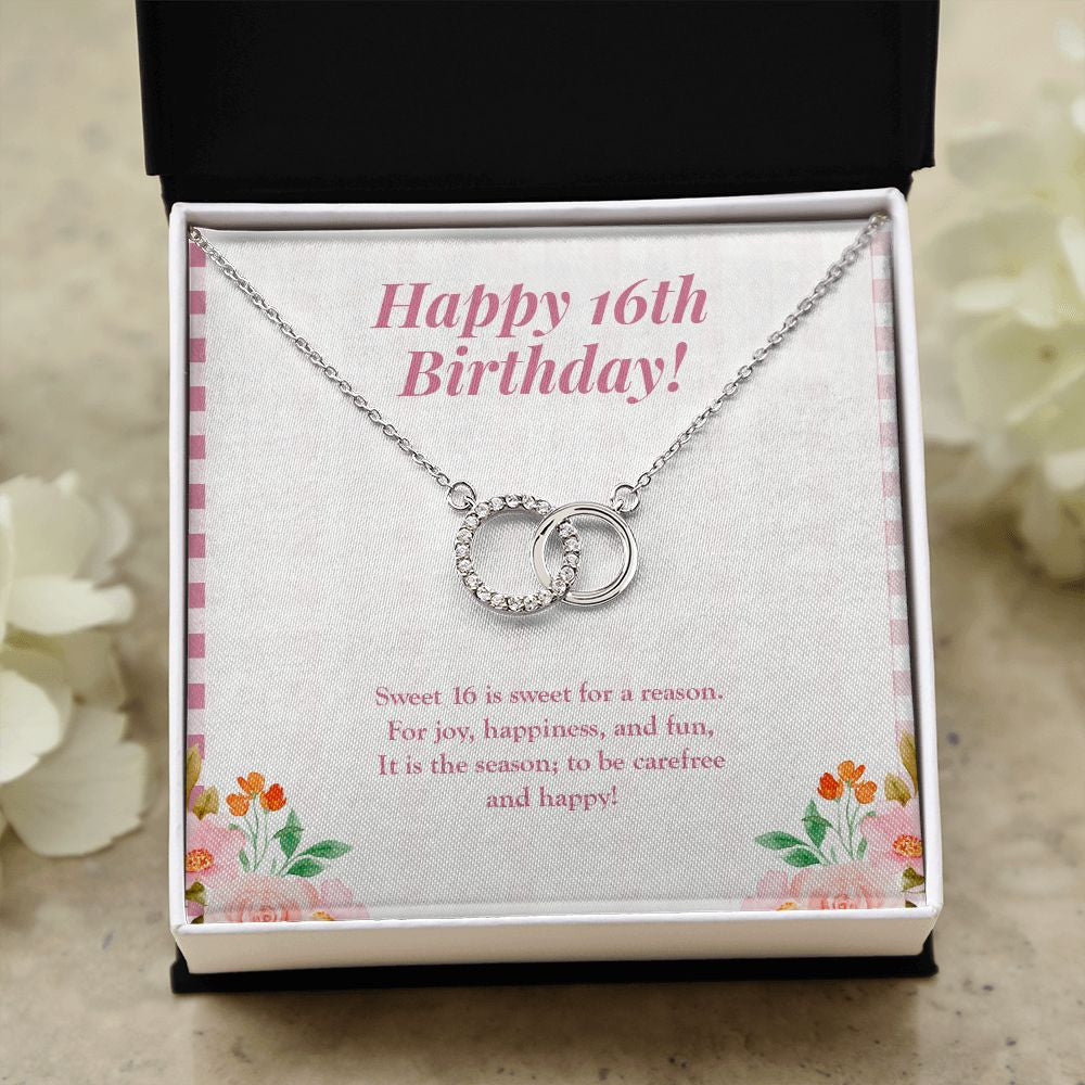 Sweet For A Reason double circle necklace close up