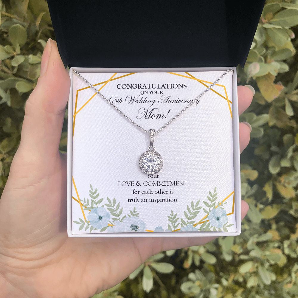 Love And Commitment eternal hope necklace in hand