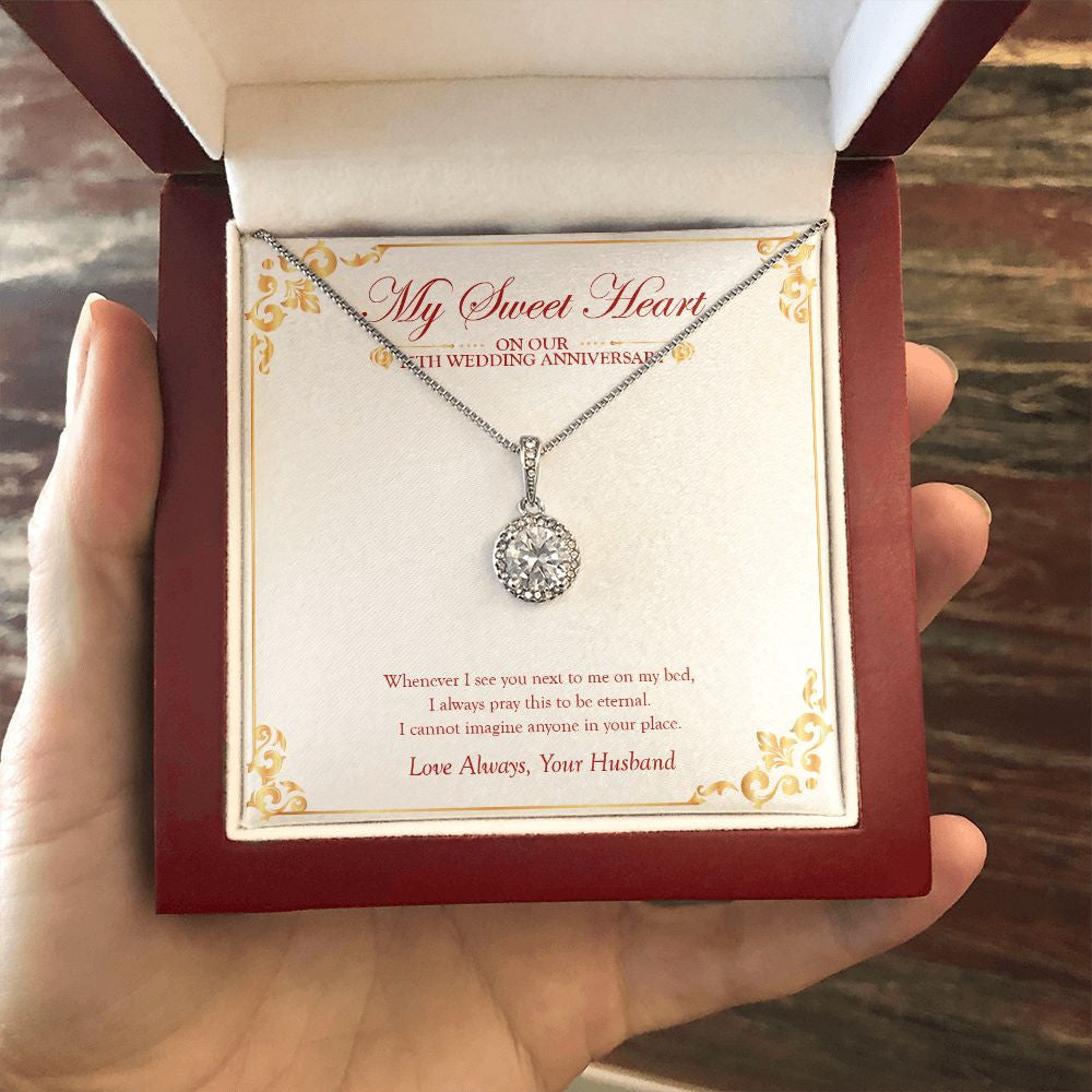 I Always Pray eternal hope necklace luxury led box hand holding
