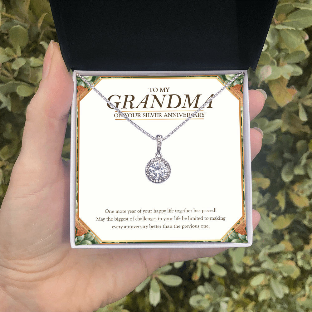 Better Than The Previous One eternal hope necklace in hand