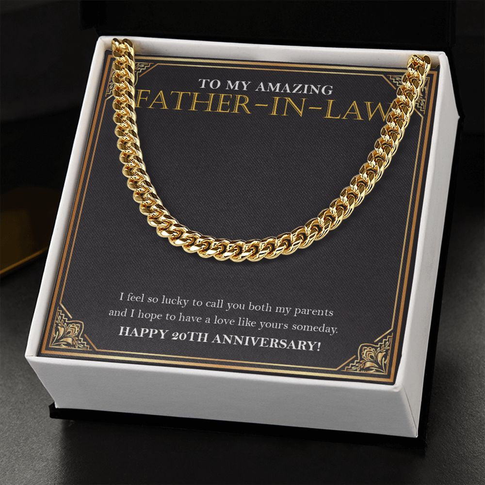 To Have A Love Like Yours cuban link chain gold standard box