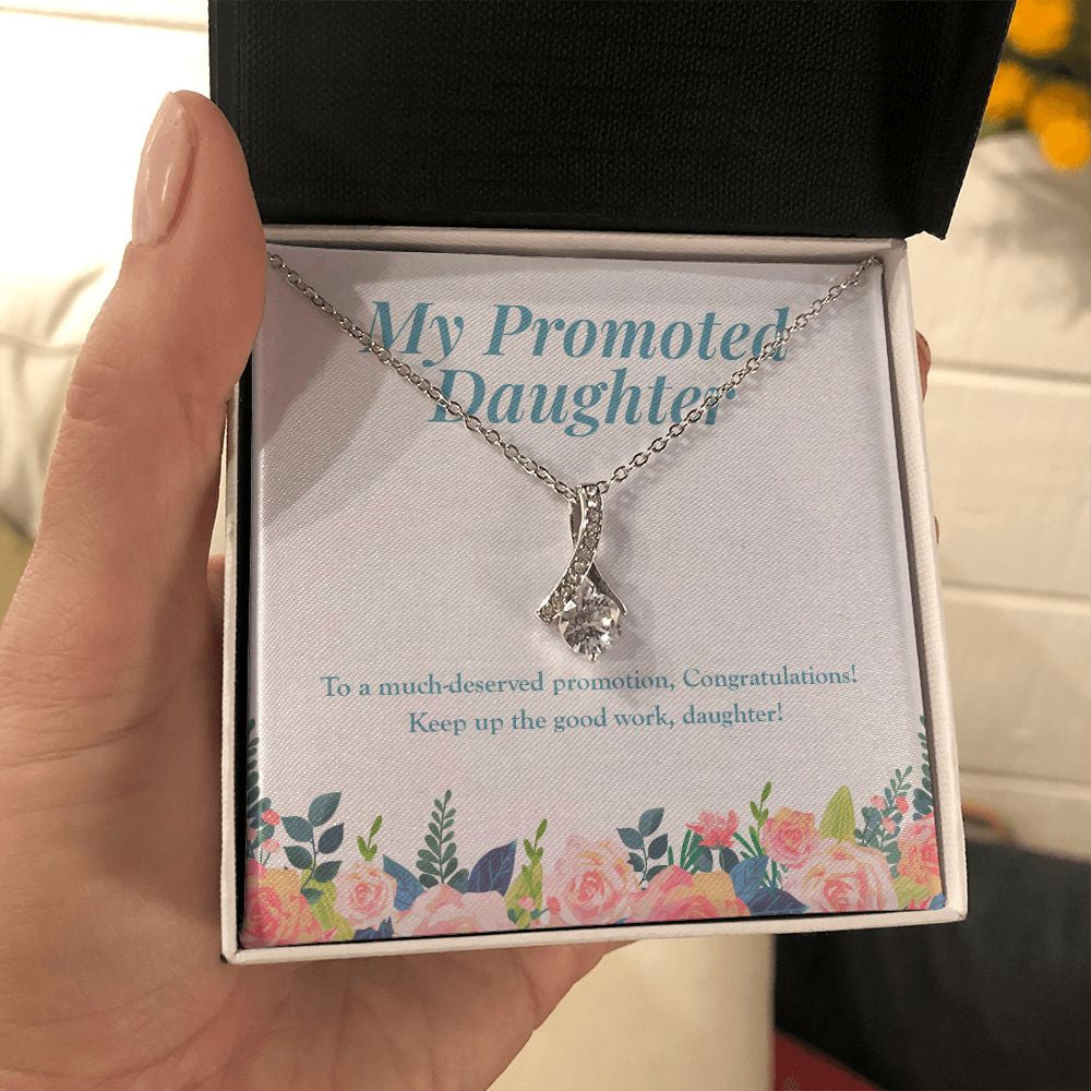 Much Deserved alluring beauty necklace in hand