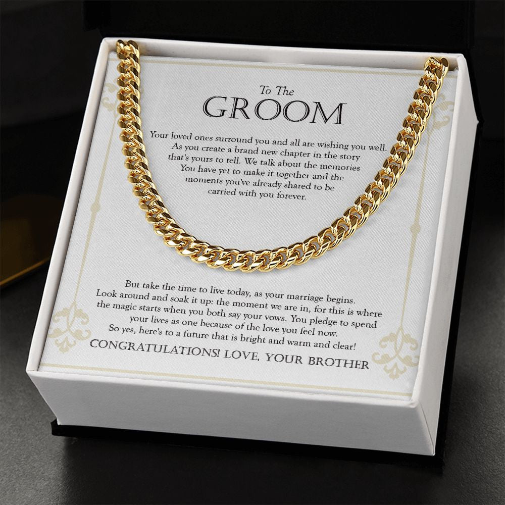 The Magic Starts cuban link chain gold standard box
