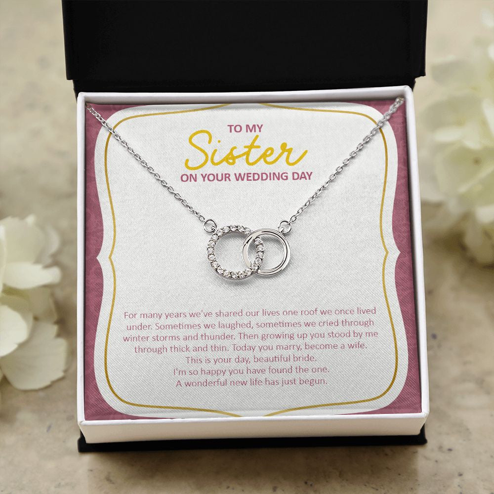 Happy You Have Found The One double circle necklace close up