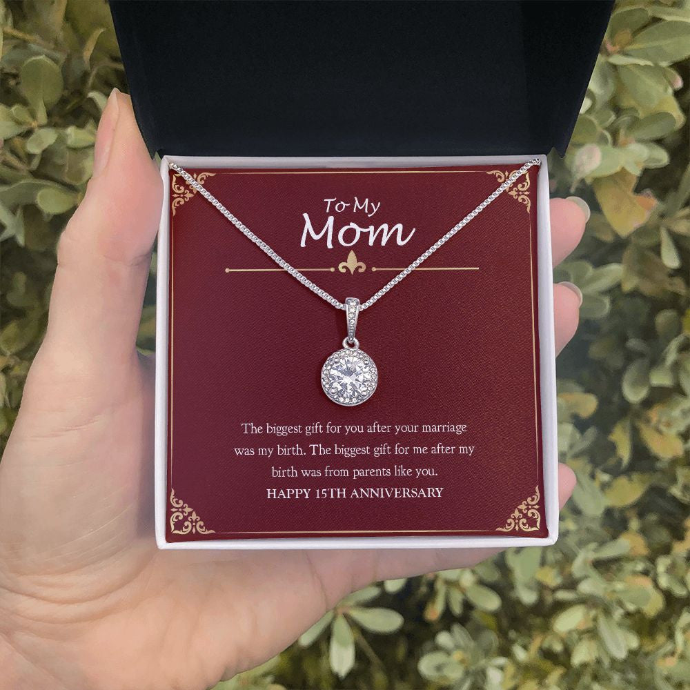 Parents Like You eternal hope necklace in hand
