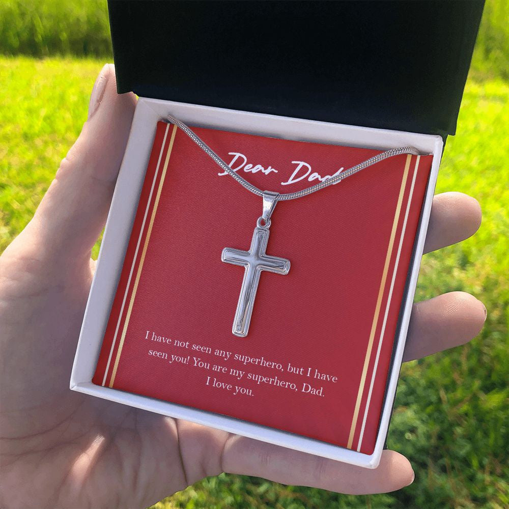 You Are My Superhero stainless steel cross standard box on hand
