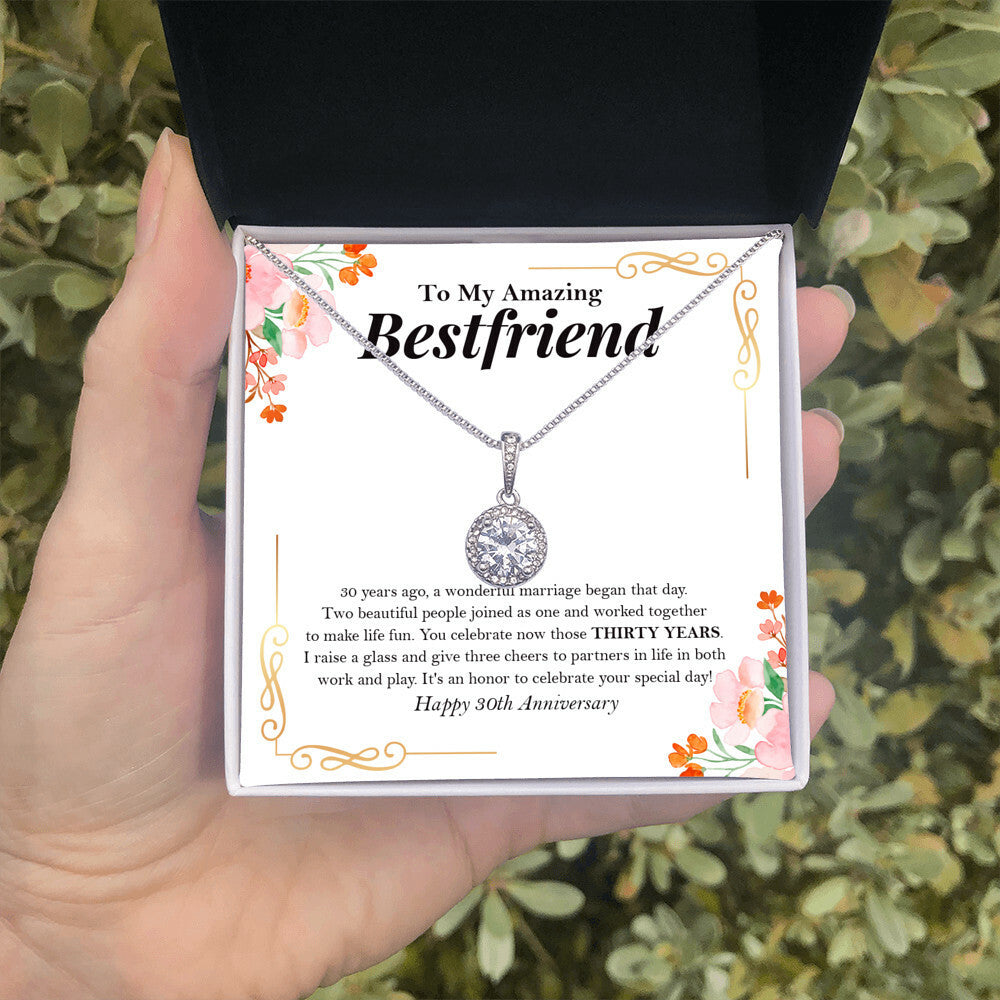 Golden Couple eternal hope necklace in hand