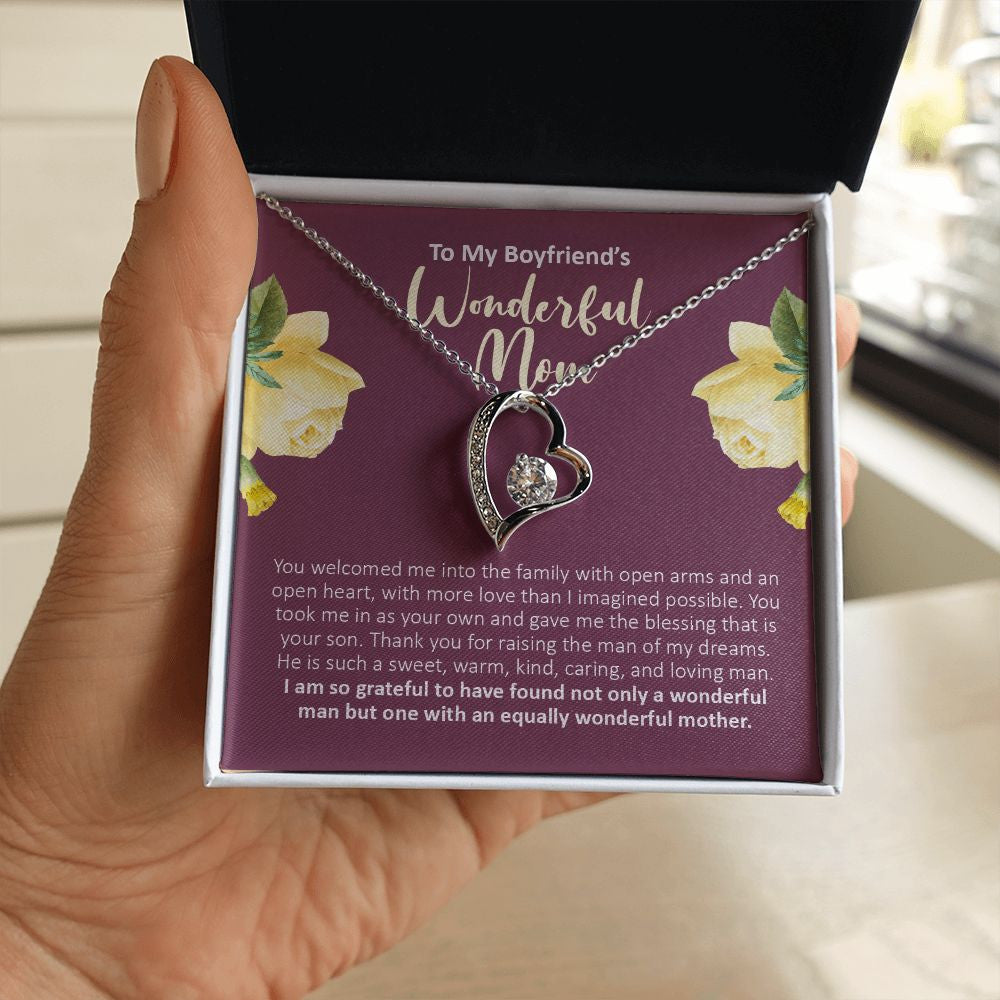 Equally Wonderful forever love silver necklace in hand