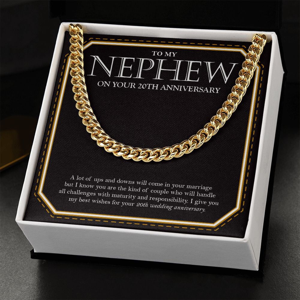 The Kind Of Couple cuban link chain gold standard box