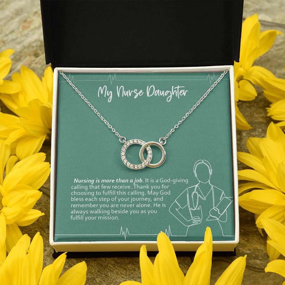 God-giving Calling double circle pendant yellow flower