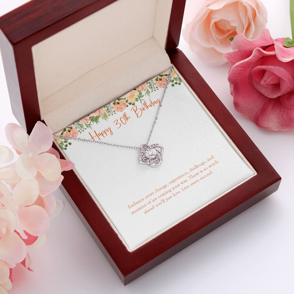 Live Every Second love knot pendant luxury led box red flowers