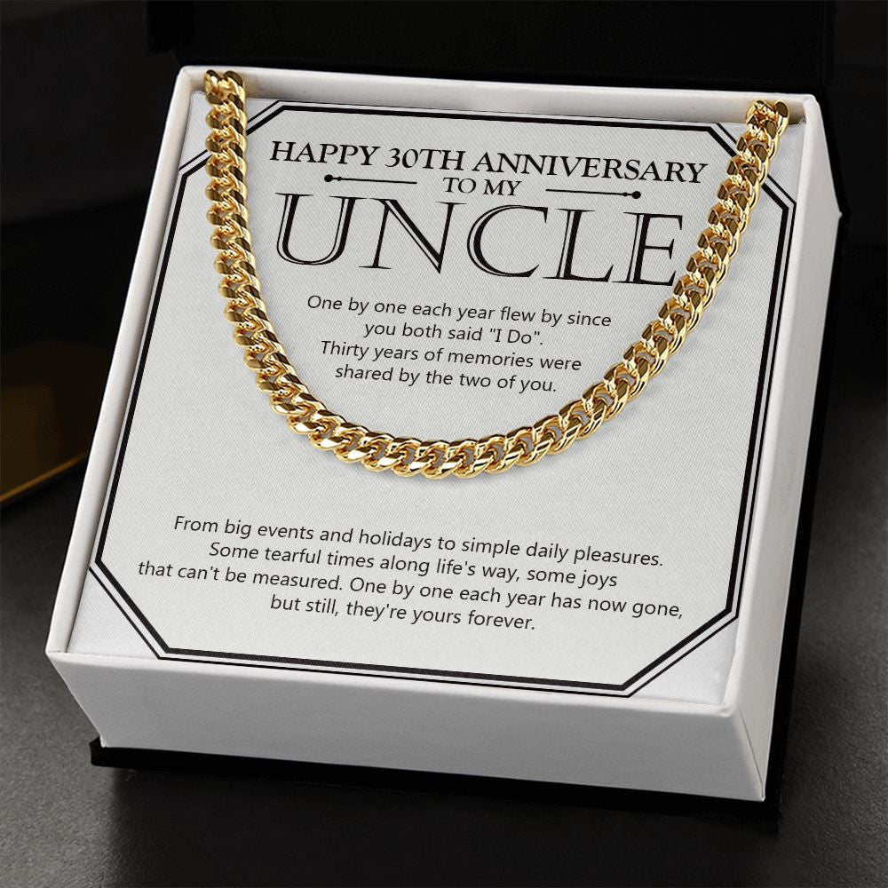 Fifty Years of Memories cuban link chain gold standard box