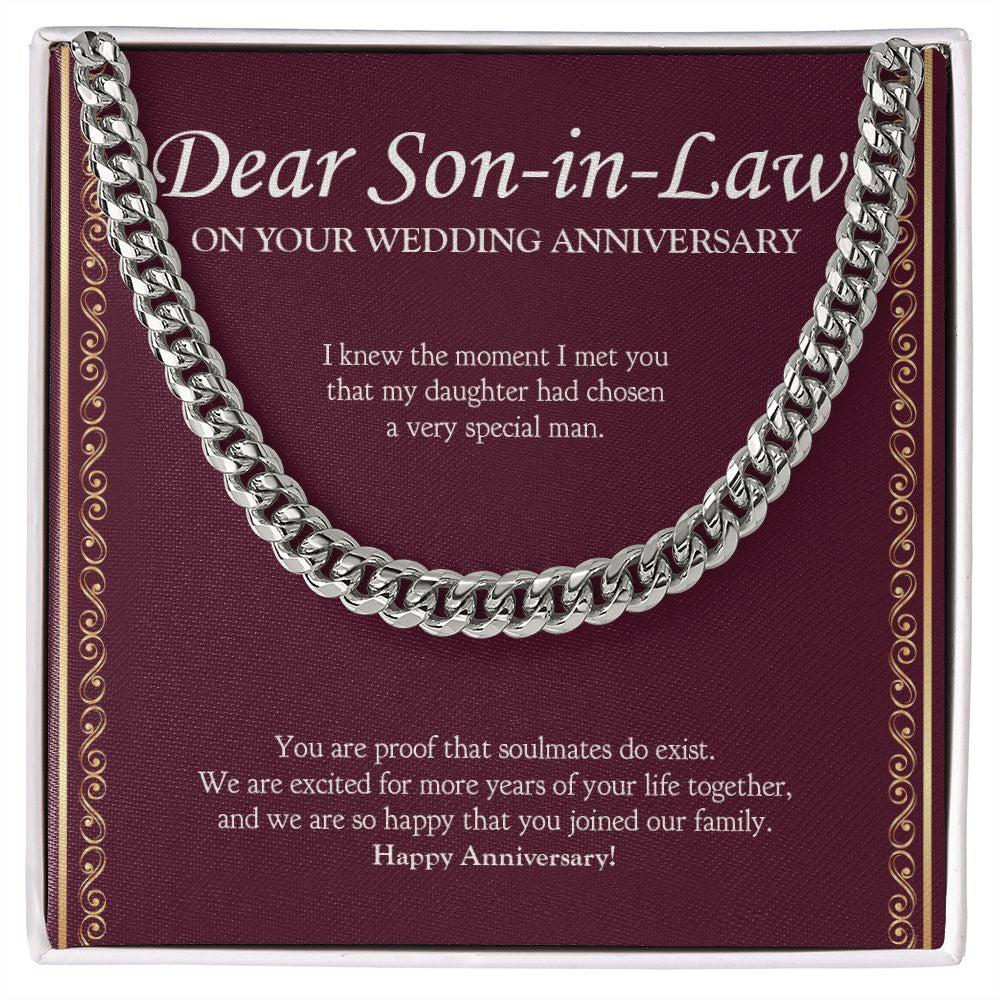 Very Special Man cuban link chain silver front