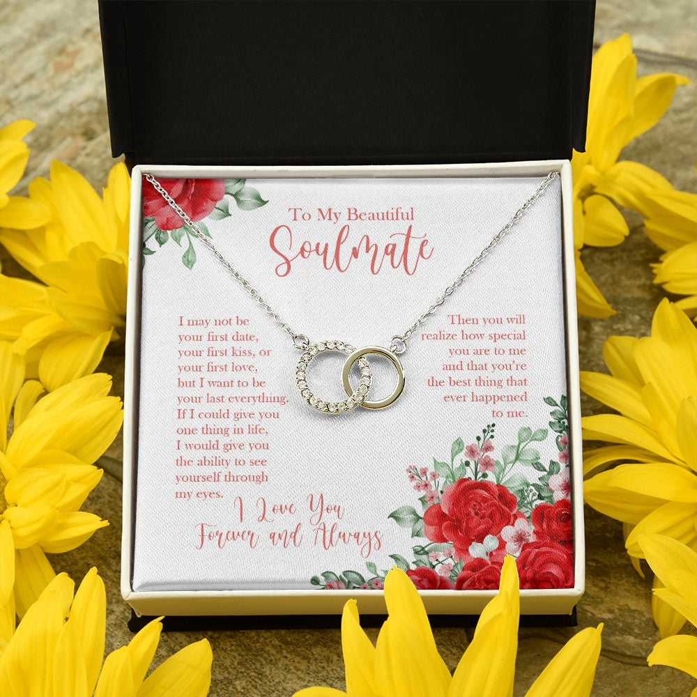 Your Last Everything double circle pendant yellow flower