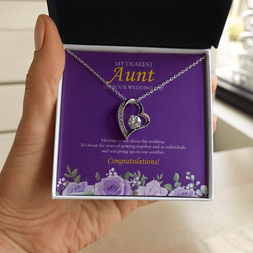 Not Giving Up forever love silver necklace in hand