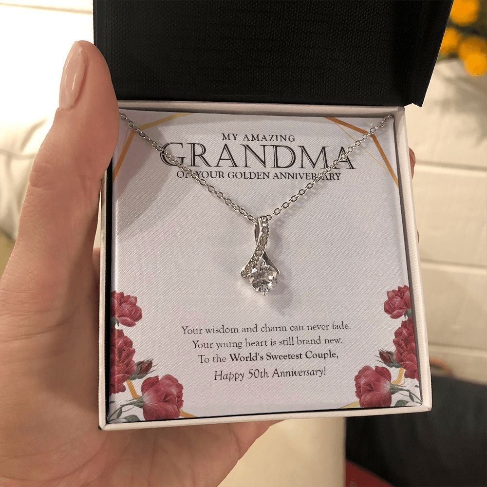 World's Sweetest Couple alluring beauty necklace in hand