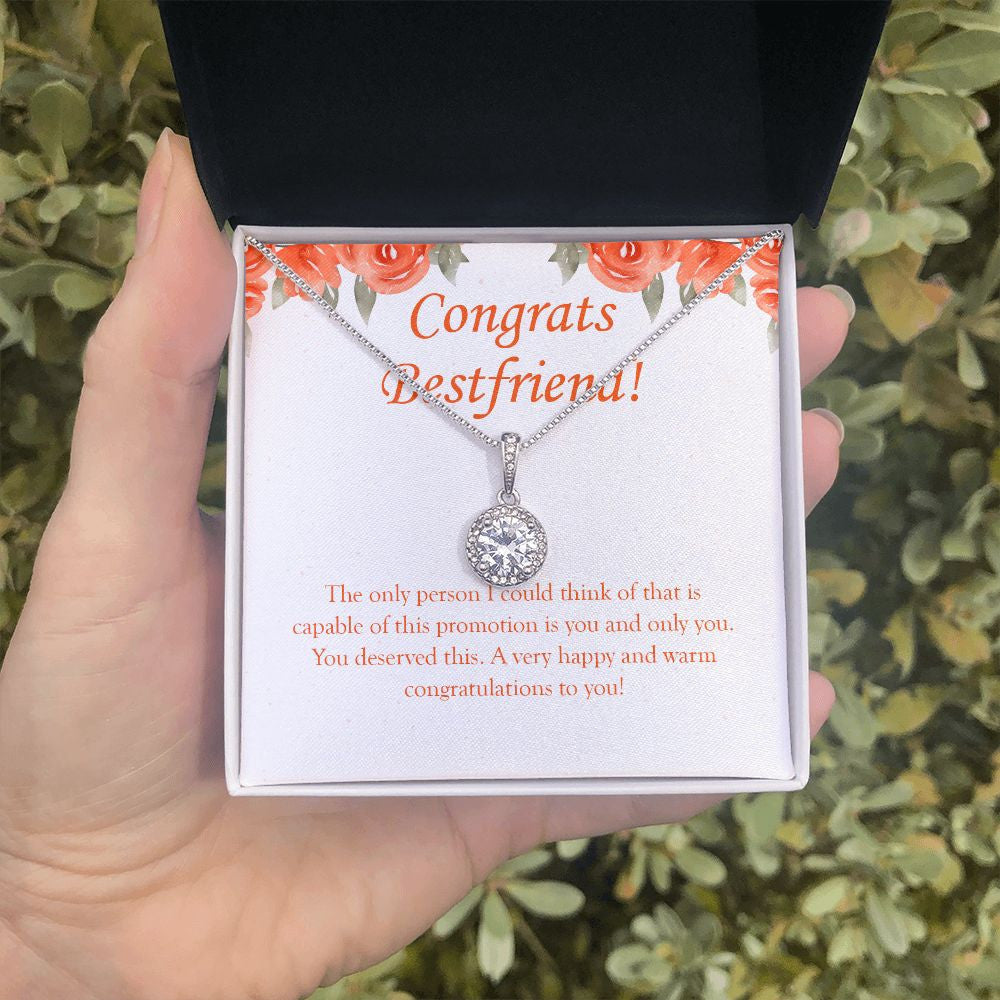 Happy And Warm eternal hope necklace in hand