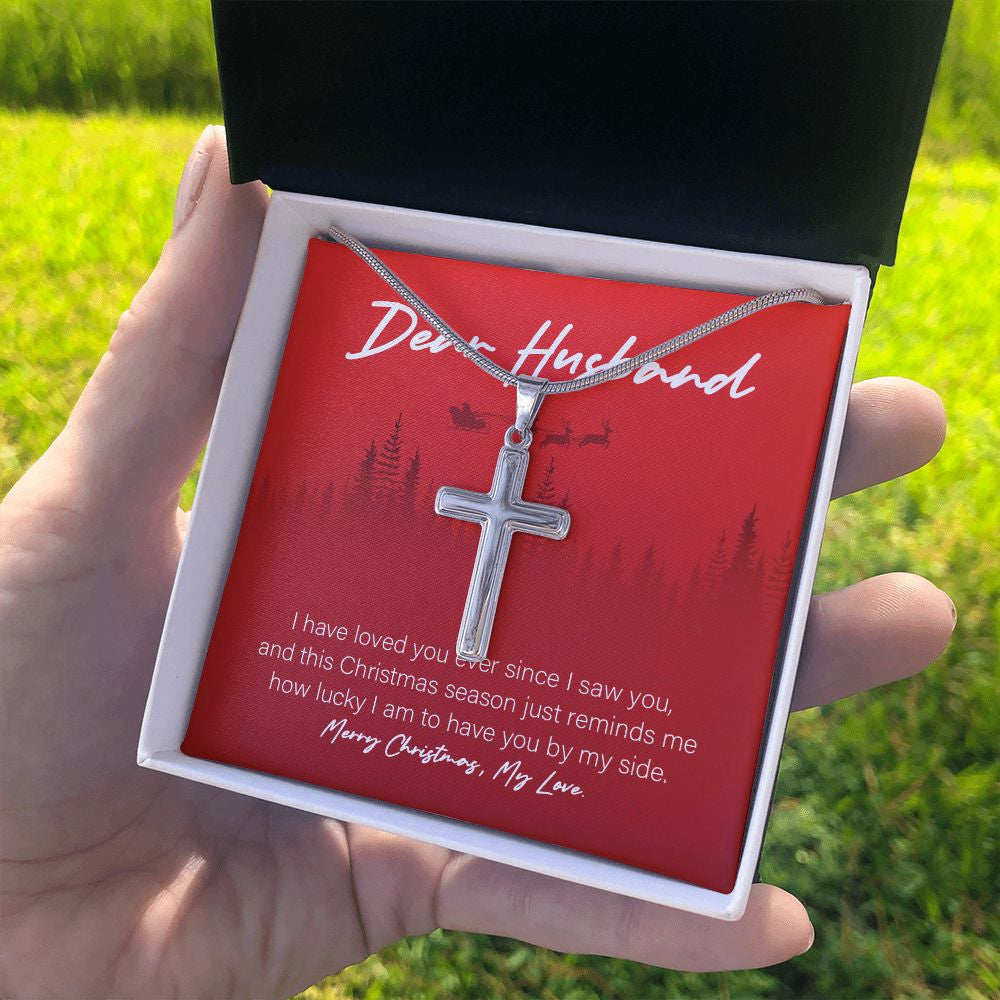 Lucky To Have You stainless steel cross standard box on hand