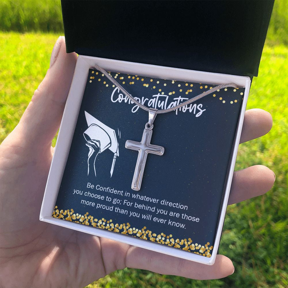 Be Confident stainless steel cross standard box on hand