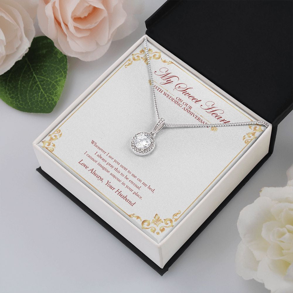 I Always Pray eternal hope pendant yellow flower