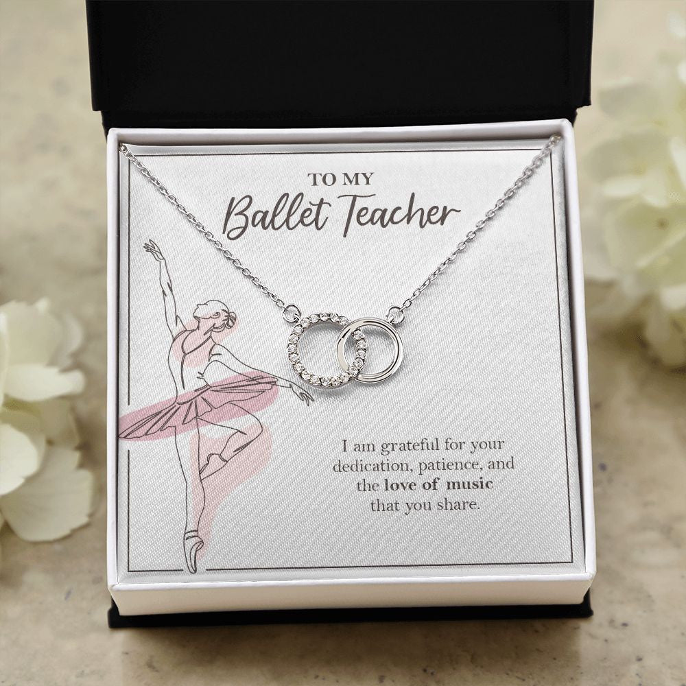 Grateful For Your Dedication double circle necklace close up