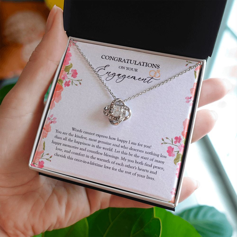 Most Genuine Soul love knot necklace in hand