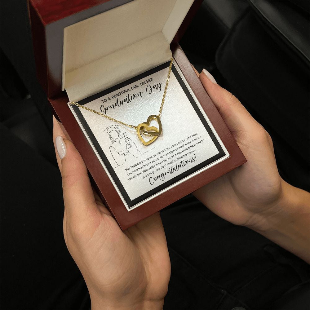 Direction you Choose interlocking heart pendant luxury hold hand