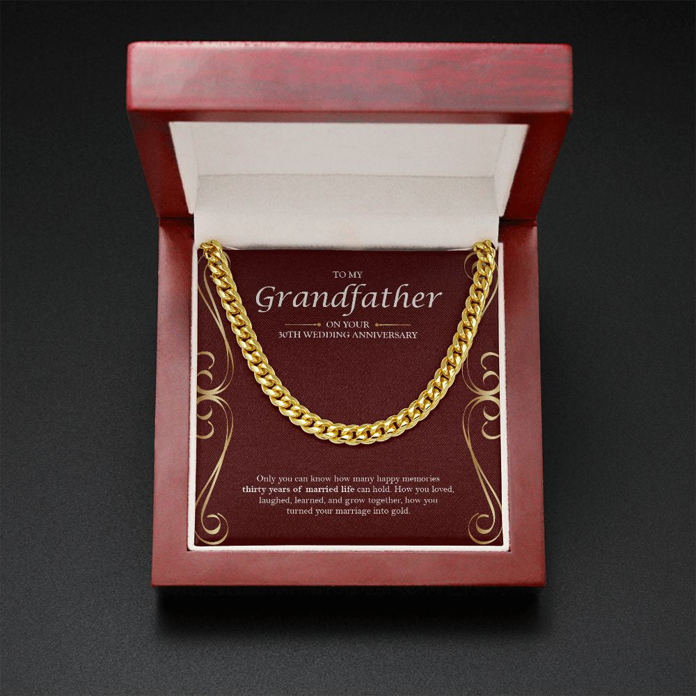 Only You Can Know How cuban link chain gold mahogany box led