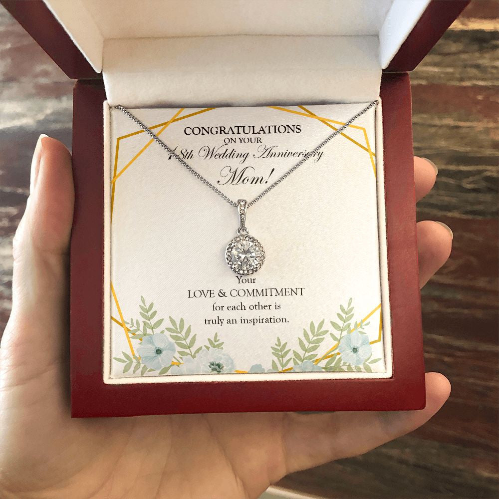 Love And Commitment eternal hope necklace luxury led box hand holding
