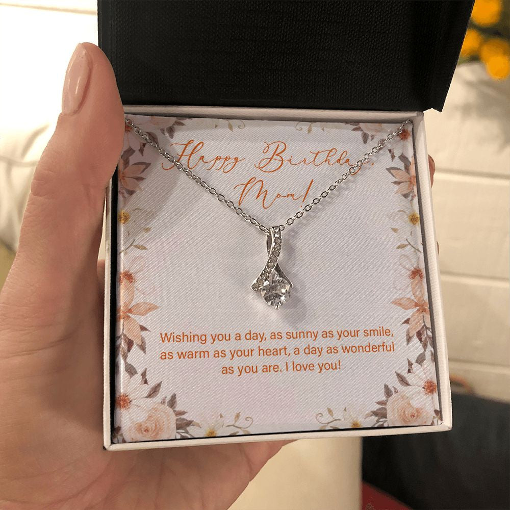 Sunny As Your Smile alluring beauty necklace in hand