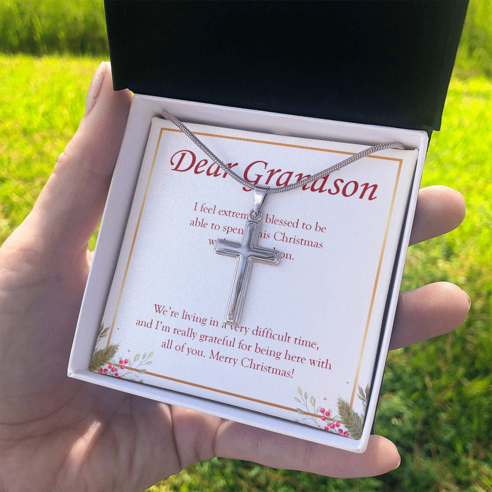 Extremely Blessed stainless steel cross standard box on hand