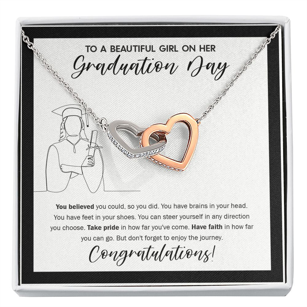 Direction you Choose interlocking heart necklace front