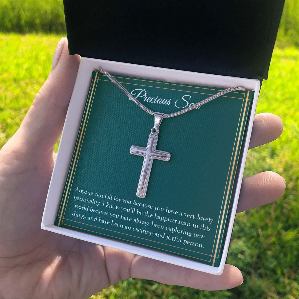 Very Lovely Personality stainless steel cross standard box on hand