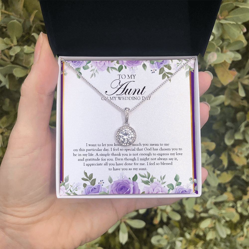 God Has Chosen eternal hope necklace in hand