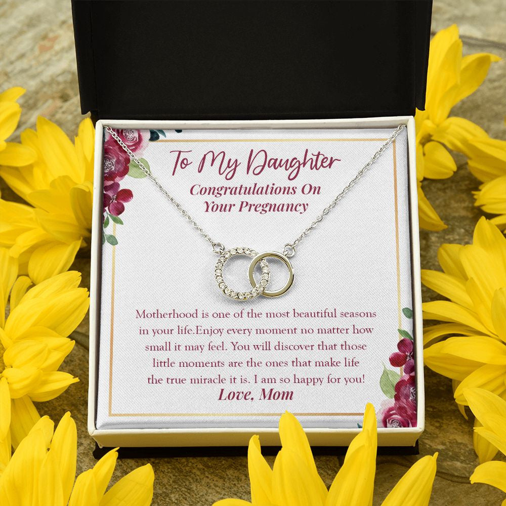 The Most Beautiful Season double circle pendant yellow flower