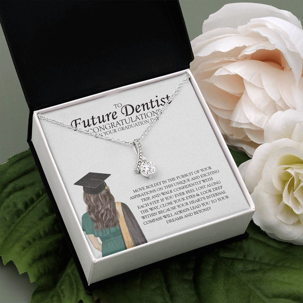 Move Boldly alluring beauty pendant white flower