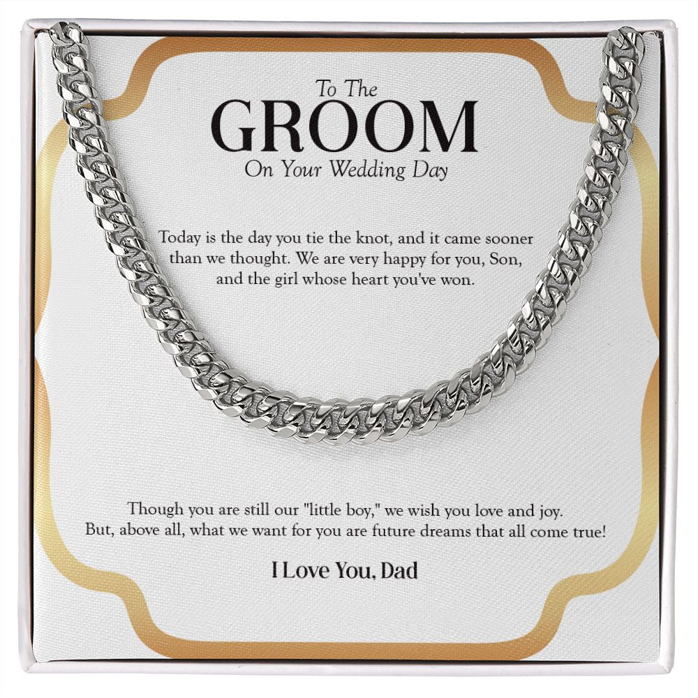 Future Dreams cuban link chain silver front