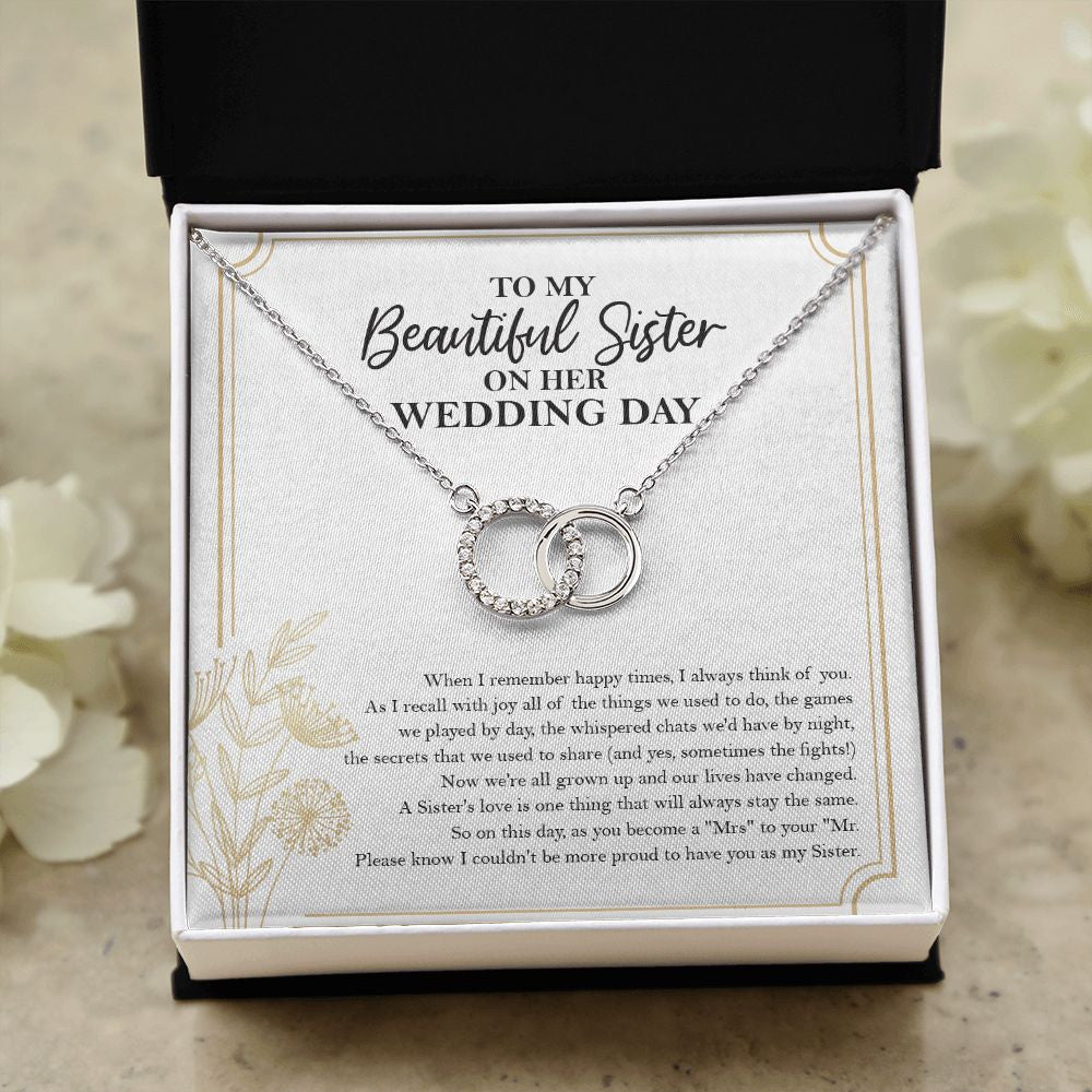 Love The Same double circle necklace close up