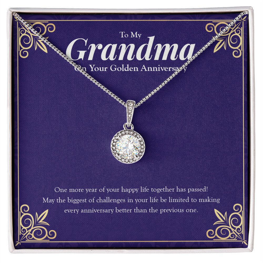 One Happy Life Together eternal hope necklace front