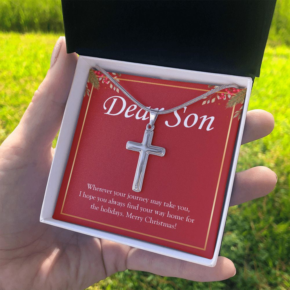 Find Your Way Home stainless steel cross standard box on hand